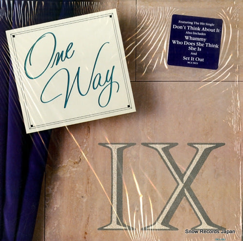 ONE WAY one way ix MCA-5823