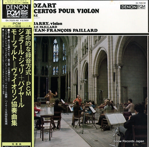 PAILLARD, JEAN-FRANCOIS mozart; concerto no.1 & no.2 OX-7025-ND