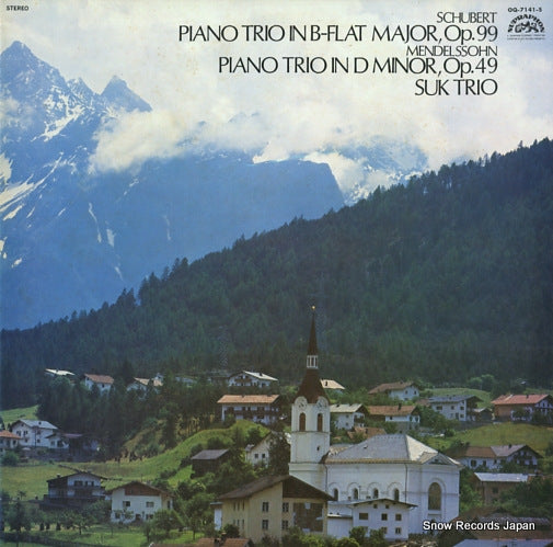 SUK TRIO schubert / mendelssohn; piano trio OQ-7141-S