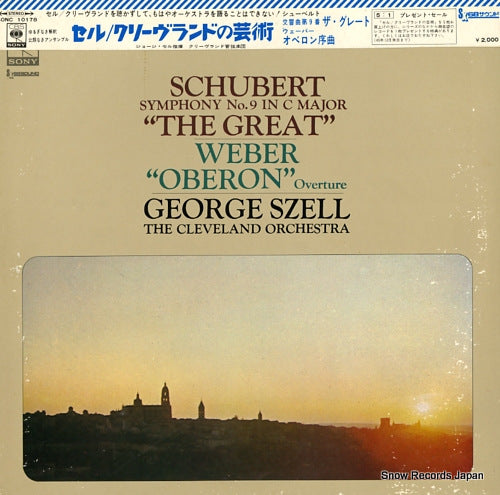 SZELL, GEORGE schubert; symphony no.9 in c major "the great" SONC10178