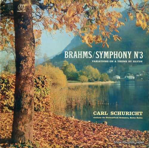 SCHURICHT, CARL brahms; symphony no.3 M-2284