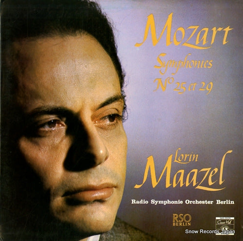 MAAZEL, LORIN mozart; symphonies no.25 et 29 SMS-2626