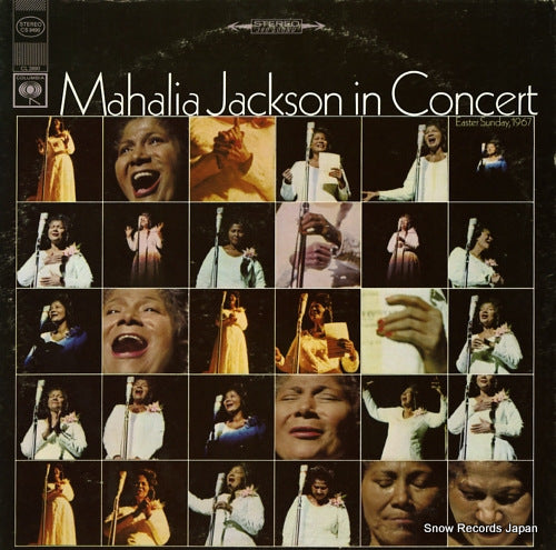 JACKSON, MAHALIA mahalia jackson in concert easter sunday, 1967 CS9490