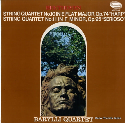 BARYLLI QUARTET beethoven; string quartet no.10 "harp" & 11 "serioso" MR5094
