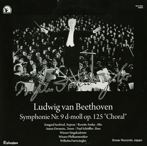 FURTWANGLER, WILHELM beethoven; symphonie nr.9 d-moll op.125 "choral" RILP-0001