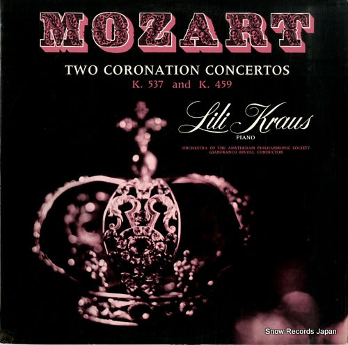 KRAUS, LILI mozart; piano concertos k.537 & k.459 M-2243