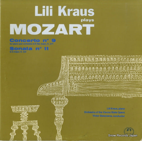 KRAUS, LILI mozart; piano concerto no.9 M-2191