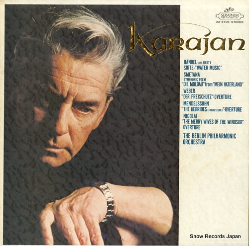 KARAJAN, HERBERT VON handel; arr.harty suite water music, smetana; symphonic poem die moldau from mein vaterland AA-5106