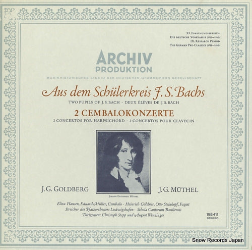 WENZINGER, AUGUST / CHRISTOPH STEPP goldberg/muthel; 2cembalokonzerte 198411