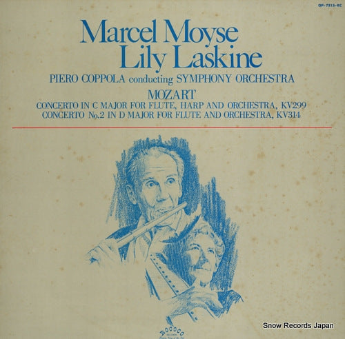 MOYSE, MARCEL, AND LILY LASKINE mozart; concerto in c major for flute, harp and orchestra, kv299 OP-7515-RC