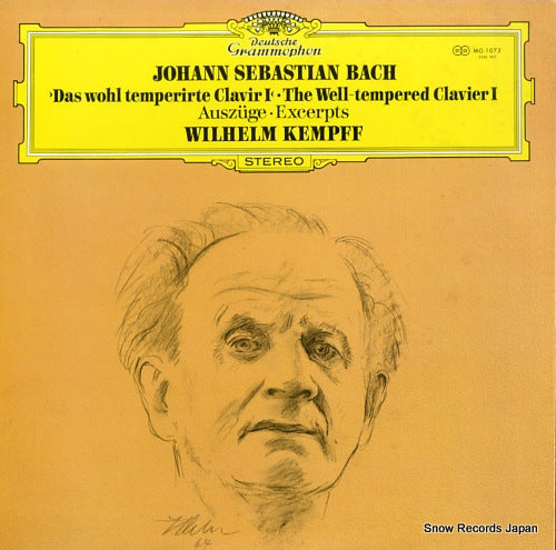 KEMPFF, WILHELM bach; the well-tempered clavier i MG1073