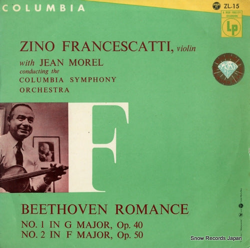 FRANCESCATTI, ZINO beethoven; romance no.1 in g major op.40 ZL-15