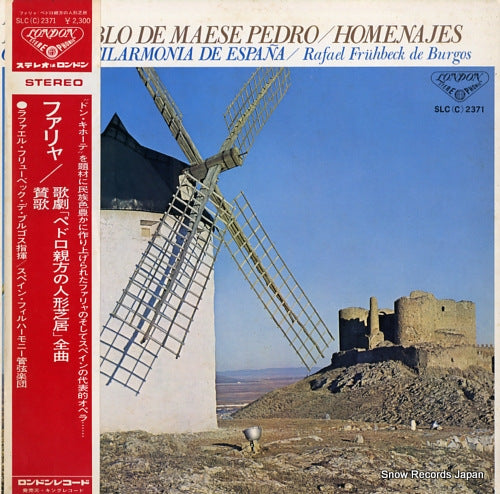 FRUHBECK DE BURGOS, RAFAEL falla; el retablo de maese pedro SLC(C)2371