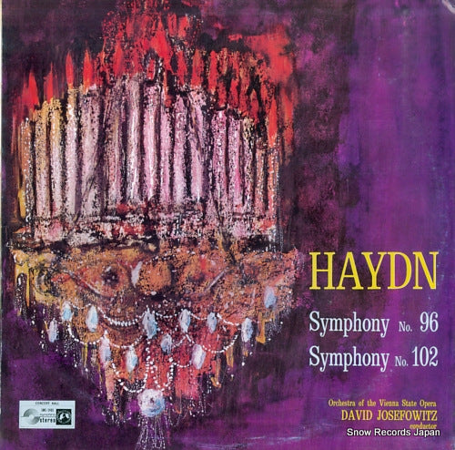 JOSEFOWITZ, DAVID haydn; symphony no.96, 102 SMS-2485