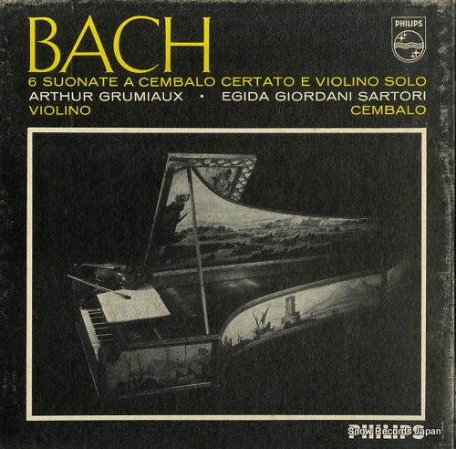 GRUMIAUX, ARTHUR / EGIDA GIORDANI SARTORI bach; six sonatas 6999023