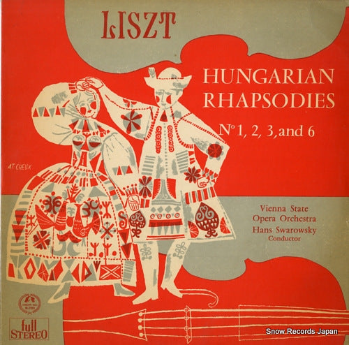 SWAROWSKY, HANS liszt; hungarian rhapsodies no1.2.3.6 SM-2189