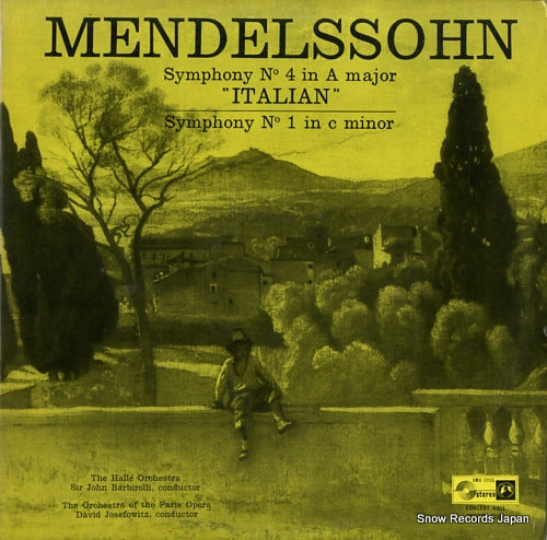 BARBIROLLI, JOHN mendelssohn; symphony no.4 "italian" & no.1 SMS-2235