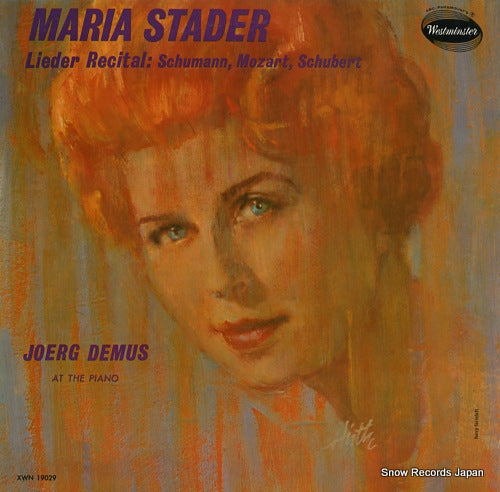 STADER, MARIA maria stader lieder recital XWN19029