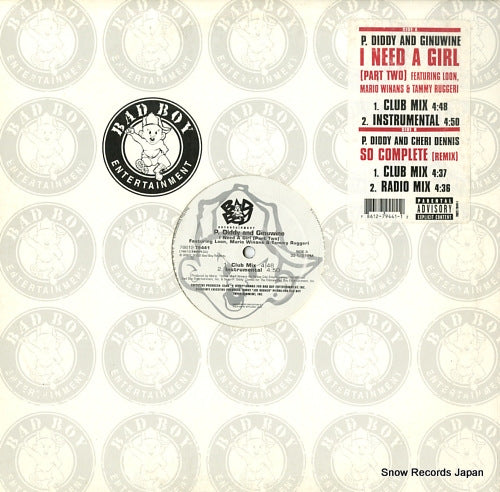 P.DIDDY i need a girl(part two) / so complete(remix) 78612-79441