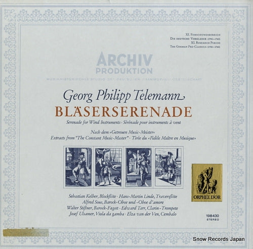 V/A telemann; blaserserenade 198430