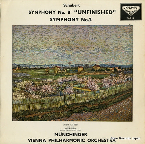MUNCHINGER, KARL schubert; sumphony no.8 "unfinished", no.2 SLB31