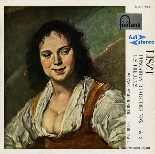 PAUL, TIBOR liszt; hungarian rhapsodies nos.1&2, les preludes SFON-7521