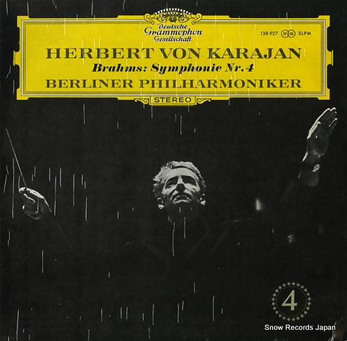 KARAJAN, HERBERT VON brahms; symphonie nr.4 e-moll op.98 138927