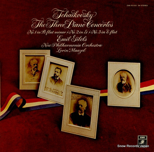 GILELS, EMIL tchaikovsky; the three piano concertos EAA-80183-84