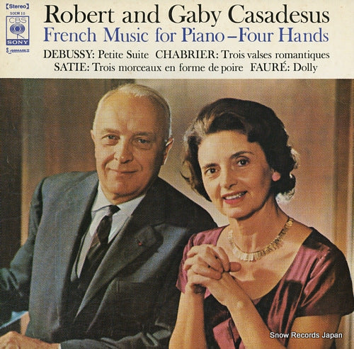 CASADESUS, ROBERT, AND GABY CASADESUS french music for piano - four hands SOCM10