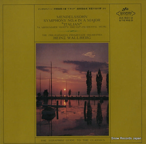WALLBERG, HEINZ mendelssohn; symphony no.4 in a major "italian" AA.5010