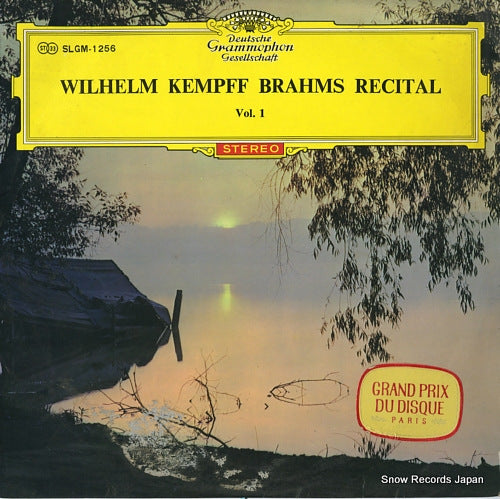 KEMPFF, WILHELM brahms; recital vol.1 SLGM-1256