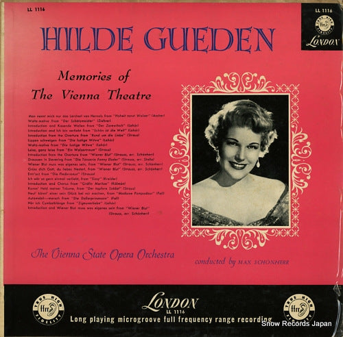 GUEDEN, HILDE memories of the vienna theatre LL1116