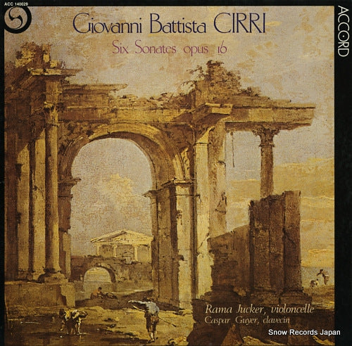 JUCKER, RAMA cirri; six sonates opus i6 ACC140029