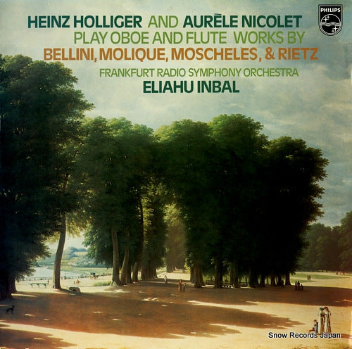 HOLLIGER, HEINZ, AND AURELE NICOLET play oboe and flute works by bellini, molique, moscheles, & rietz 9500070
