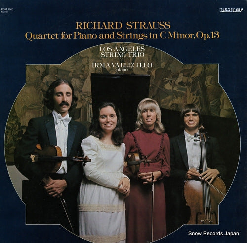 VALLECILLO, IRMA r.strauss; quartet for piano and strings in c minor, op.13 DSM1002