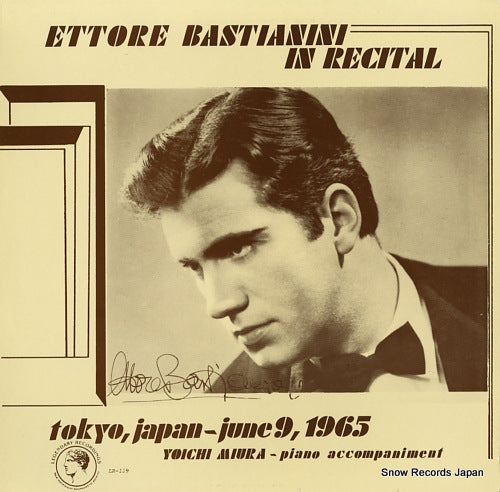 BASTIANINI, ETTORE ettore bastianini in recital tokyo, japan - june9, 1965 LR-119