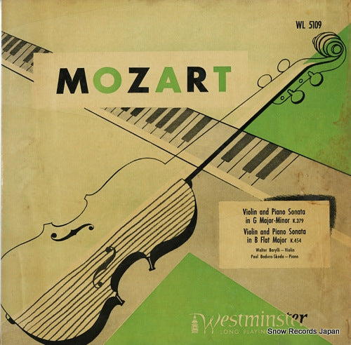 BARYLLI, WALTER / PAUL BADURA-SKODA mozart; violin and piano sonata k.379, k.454 WL5109