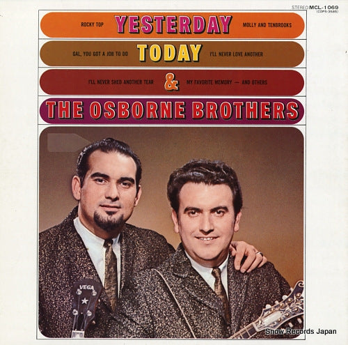 OSBORNE BROTHERS, THE yesterday, today, and the osborne brothers MCL-1069