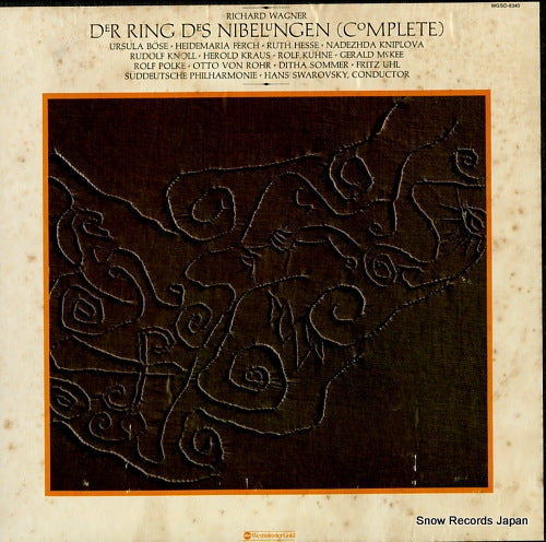 SWAROVSKY, HANS wagner; der ring des nibelungen (complete) WGSO-8340