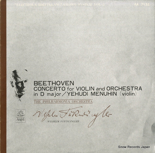 FURTWANGLER, WILHELM beethoven; concerto for violin and orchestra in d major AA-7132