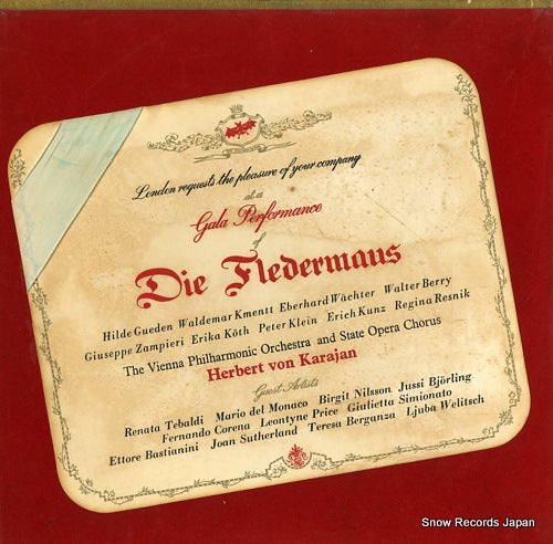 KARAJAN, HERBERT VON j.strauss; die fledermaus - gala performance SLX3-12