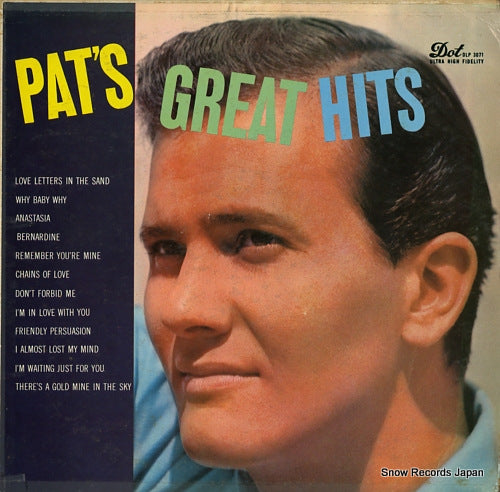 BOONE, PAT pat's great hits DLP3071