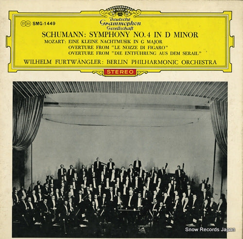 FURTWANGLER, WILHELM schumann; symphony no.4 in d minor SMG-1449