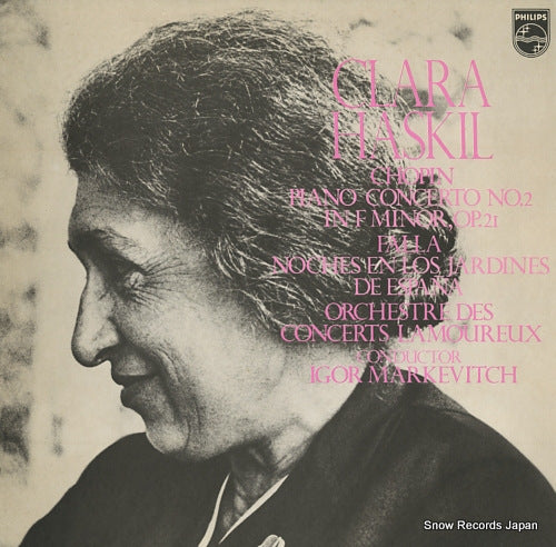 HASKIL, CLARA chopin; piano concerto no.2 in f minor, op.21 13PC-81