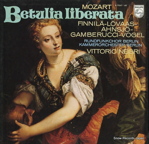 NEGRI, VITTORIO mozart; betulia liberata X-7847-49