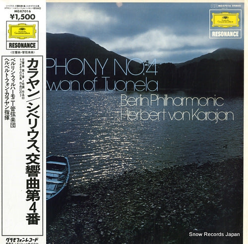 KARAJAN, HERBERT VON sibelius; symphony no.4, the swan of tuonela MGX7016