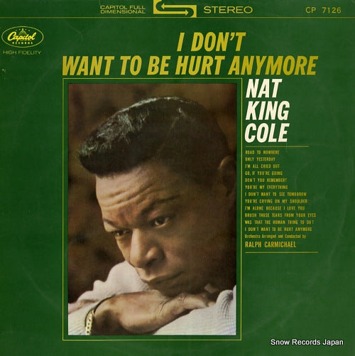 COLE, NAT KING i don't want to be hurt anymore CP.7126