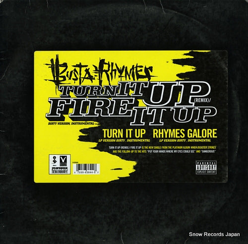 RHYMES, BUSTA turn it up (remix) / fire it up 0-63844