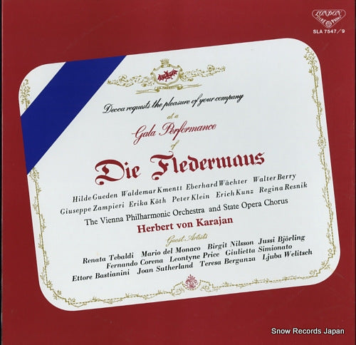 KARAJAN, HERBERT VON j.strauss; die fledermaus - gala performance SLA7547/9