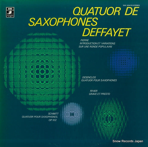 QUATUOR DE SAXOPHONES DEFFAYET quatuor de saxophones deffayet EAC-80478